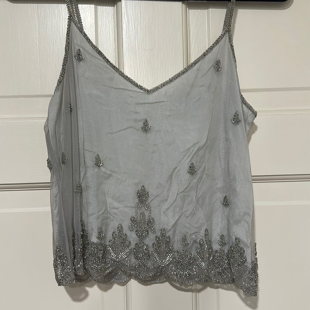 BHLD MOYNA Beaded Crop Tank
